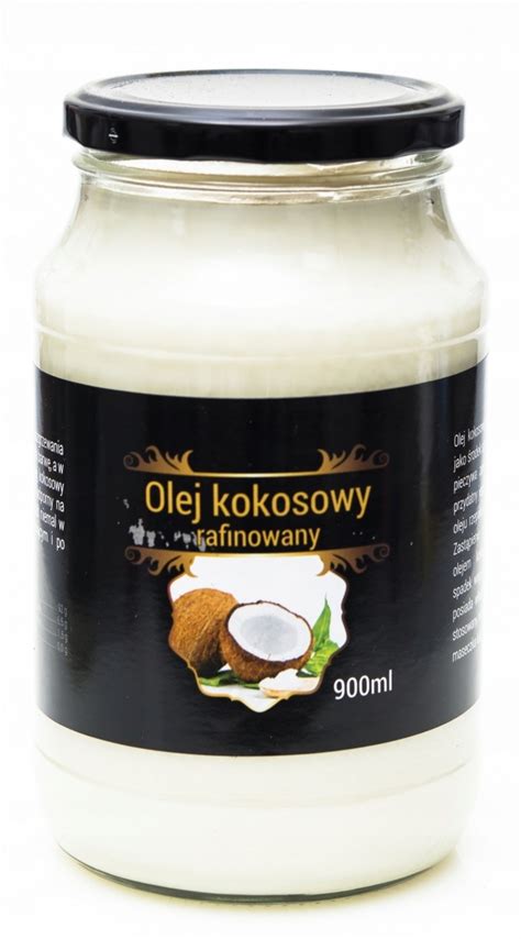 Olej Kokosowy RAFINOWANY 900ml Olej Bezzapachowy 13482186907 Allegro Pl