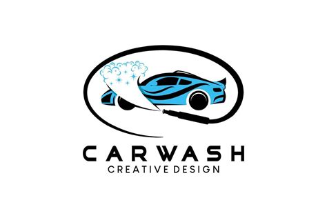 Modern style car wash logo design 15719800 Vector Art at Vecteezy