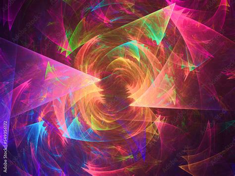 Photo Art Print Imagen De Arte Fractal Digital Compuesta De Formas