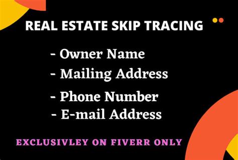 Be Your Best Skip Tracer For Real Estate Skip Tracing By Va Dua Fiverr