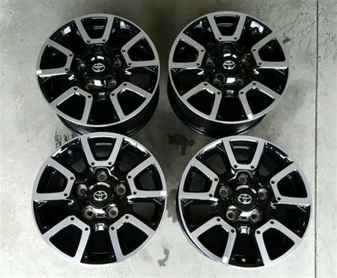 Sell 18 2007 2106 Toyota Tundra Trd Wheels Oem Factory Black Aluminum