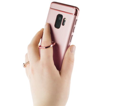 Olixar XRing Samsung Galaxy S9 Finger Loop Case Rose Gold