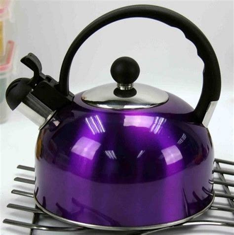 Purple Tea Kettle Purple Kitchen Purple Home Whistling Tea Kettle