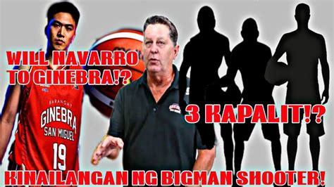 GINEBRA BIGMAN SHOOTER WILL NAVARRO TO GINEBRA Tatlo Ang KAPALIT