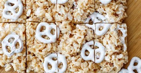 Barefeet In The Kitchen Chocolate Covered Pretzel Rice Crispy Treats