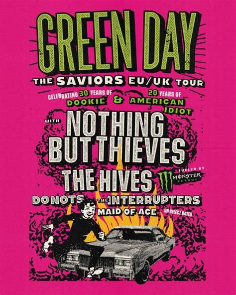 Green Day Anuncian Gira Con Conciertos En Madrid Y Santiago De