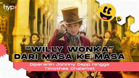 Willy Wonka dari Masa ke Masa dari Johnny Depp hingga Timothée