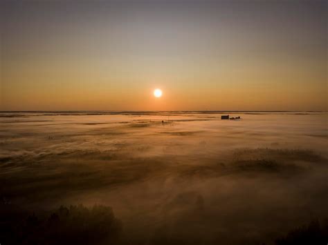 Misty sunrise in Finland. : pics