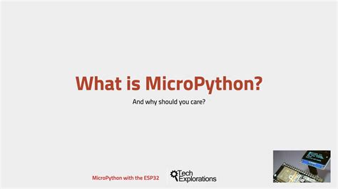 Introduction To Micropython With The Esp What Is Micropython