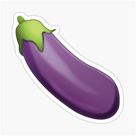 "eggplant emoji meme" Sticker by dagenmeem | Redbubble