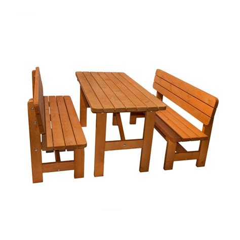 Set WIESBADEN Din Lemn Masiv De Rasinos 150x70 Cm Pentru Gradina Sau