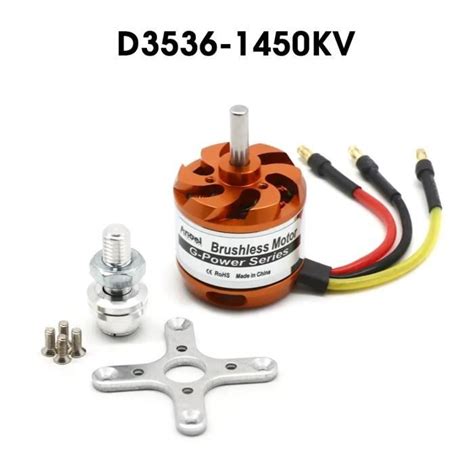 D3536 1450KV Moteur sans balais pour mini avion multicoptère RC