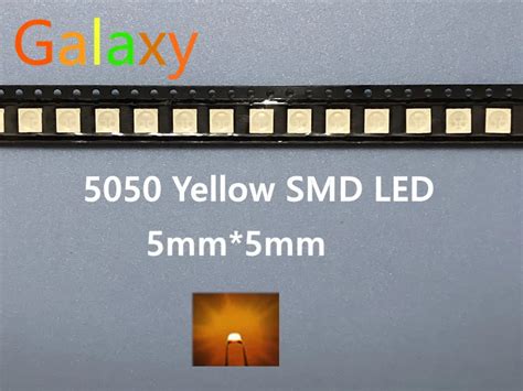 Smd Led Chip Amarillo Ultra Brillante Ma Dc V Superficie