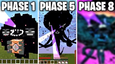 All Stages Death Of Wither Storm In Minecraft Youtube