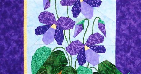 Violets Foundation Paper Piecing Pattern X Quilt Block