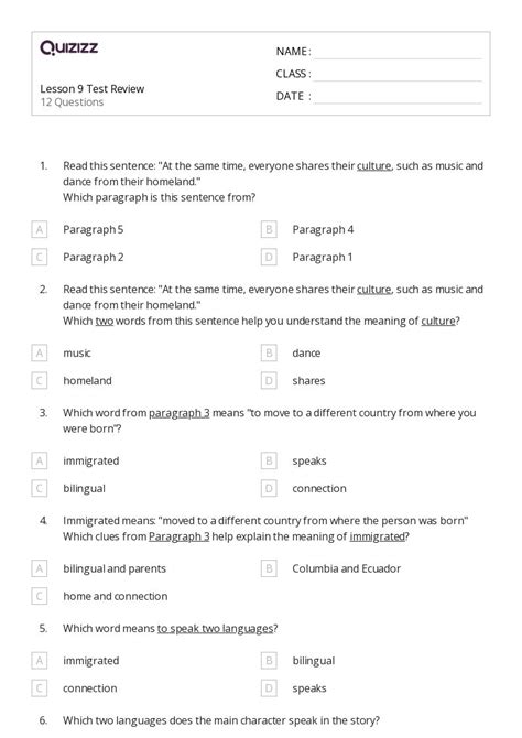 Sentence Variety Worksheets For Grade On Quizizz Free Printable