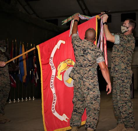 Blount Island Command Battle Colors Rededicated During Its Th