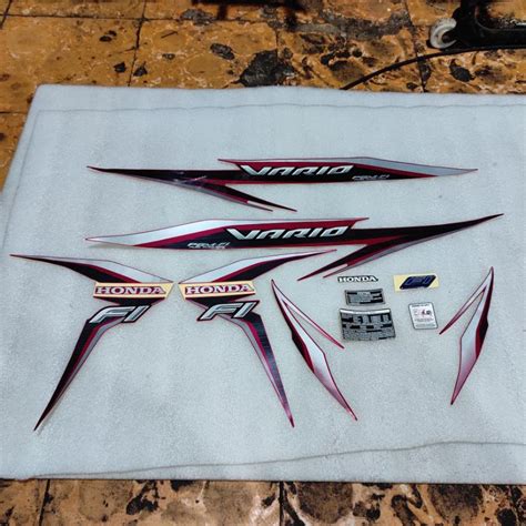 Jual Stiker Stripping Striping Decal Graphic Honda Vario Fi Merah