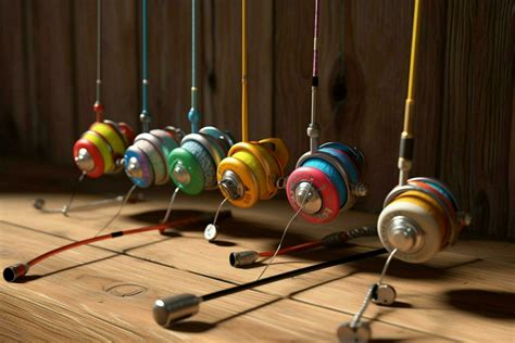 A set of toy fishing poles for kids 30623543 Stock Photo at Vecteezy