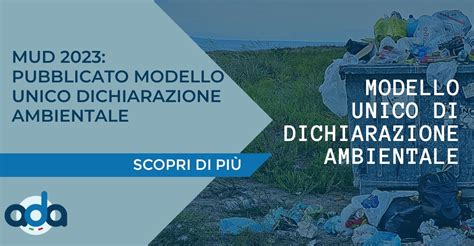 Mud Pubblicato Modello Unico Dichiarazione Ambientale Ada