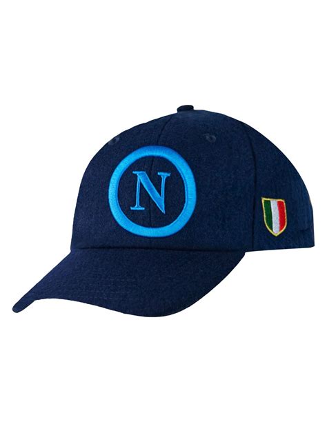 Cappello Baseball Blu In Feltro SSC Napoli Scudetto