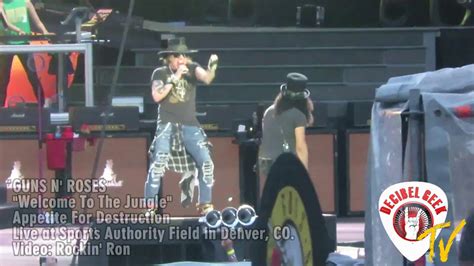 Guns N Roses Welcome To The Jungle Live At Sports Authority Field In