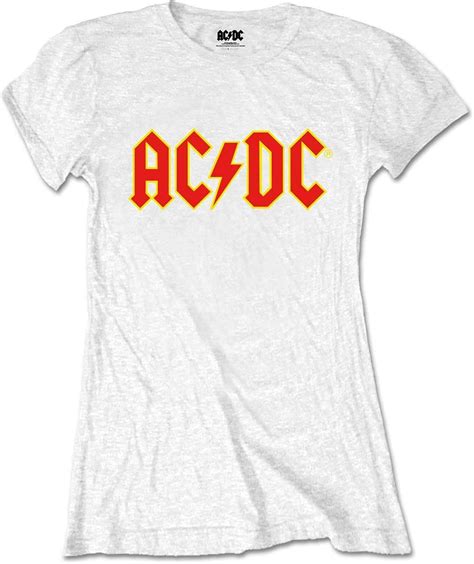 Ac Dc Ladies Tee Ac Dc Logo T Shirt Uk Fashion