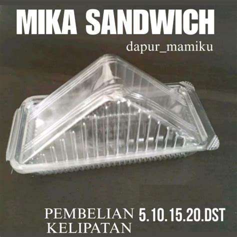 Jual Dapurmami Mika Sandwich Tray Mika Sandwich Segitiga Mika Roti