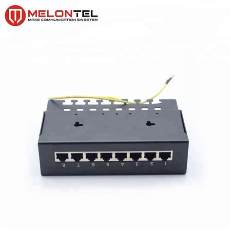 Wholesale Wall Mount 1u 8 12 Port Cat 5e Cat 6 STP Patch Panel With