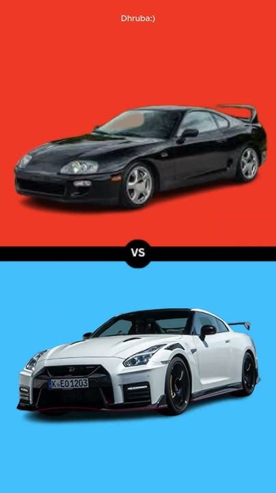 Toyota Supra Vs Nissan Gtr Car Bugatti Toyota Toyotasupra Carshortvideo Toyotasupramk4