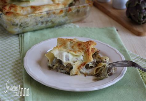 Lasagna Ai Carciofi E Salsiccia Primo Piatto Saporito