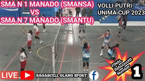 LIVE FINAL SMA N 1 MANADO VS SMA N 7 MANADO VOLLEY BALL PUTRI