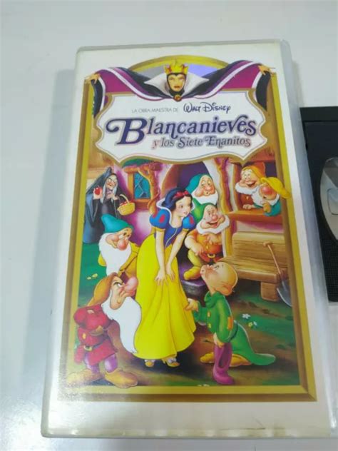 BLANCANIEVES Y LOS Siete Enanitos Walt Disney 1994 VHS Cinta Tape