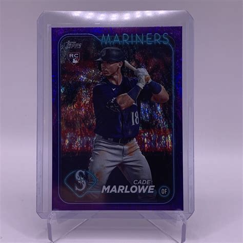 2024 Topps Series 1 Purple Holofoil 286 Cade Marlowe 799 RC For