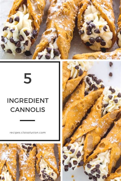 Cannolis An Easy And Delicious Recipe For 5 Ingredient Cannolis This