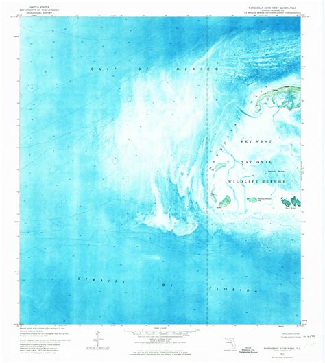 Classic USGS Marquesas Keys West Florida 7.5'x7.5' Topo Map – MyTopo ...