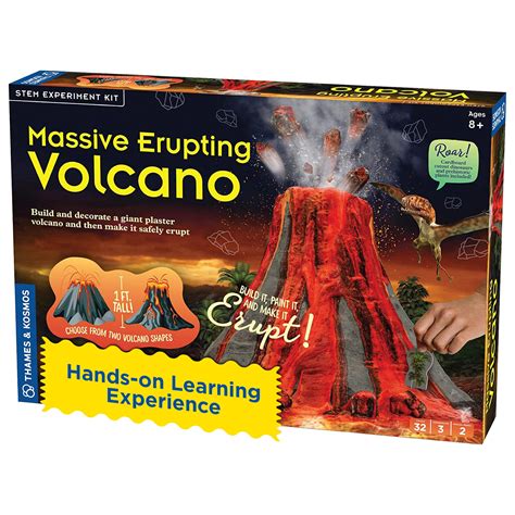 Thames And Kosmos Massive Erupting Volcano Stem Kit Diy Giant