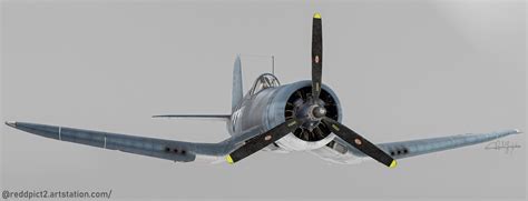 Artstation Chance Vought F4u Corsairmajor Greg Pappy Boyington