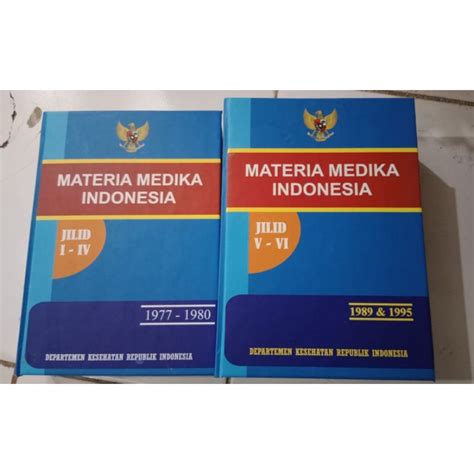 Jual Paket 2 Buku Materia Medika Indonesia Hard Cover Shopee Indonesia