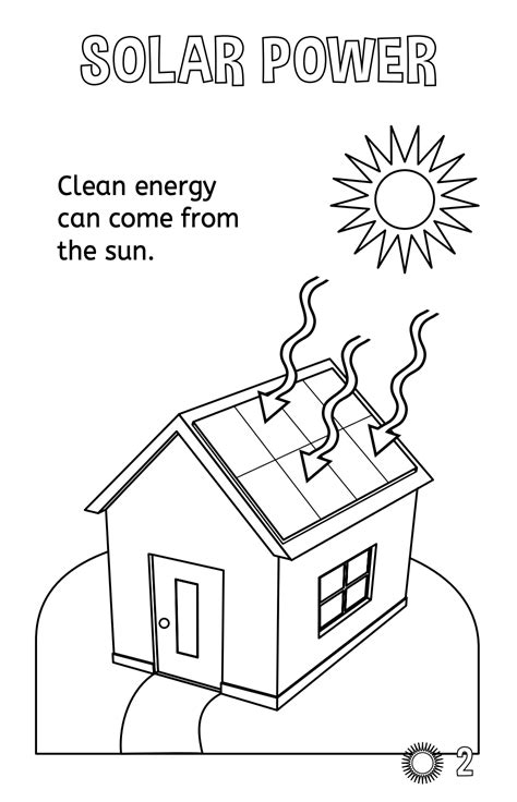 solar energy coloring pages coloring nation