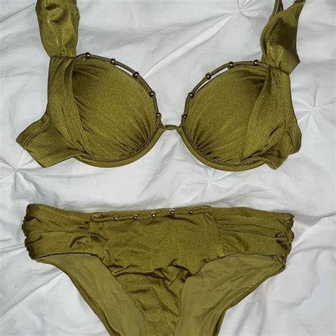 GORGEOUS OLIVE BIKINI B C SIZE Depop