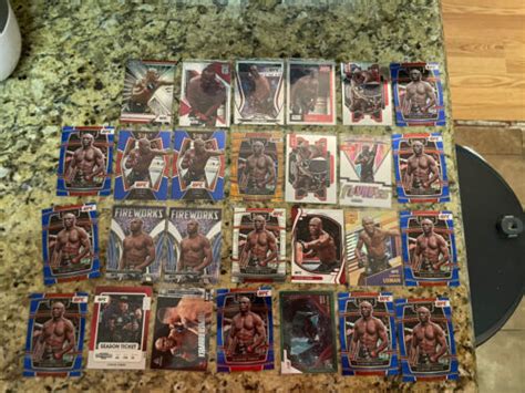 Panini Select Ufc Kamaru Usman Tri Color Prizm Huge Lot Orange