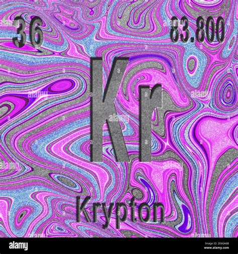 Symbol Chemical Element Krypton Hi Res Stock Photography And Images Alamy