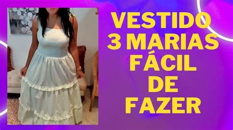 Como Fazer Vestido Marias Diy Vestido Costura Facil Passo A Passo