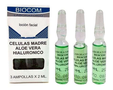 Biocom Ampollas Celulas Madres Ingredients Explained