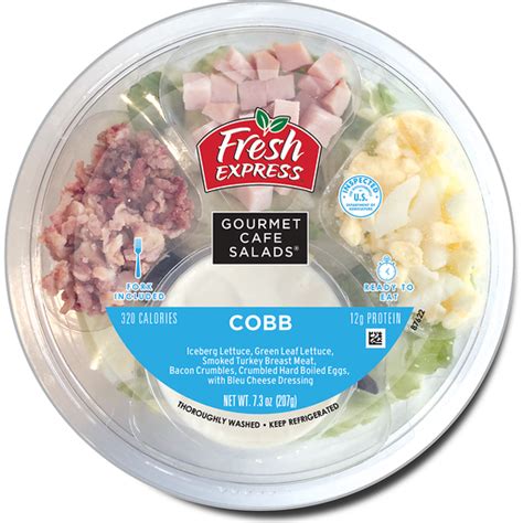 Fresh Express Gourmet Café Salads Cobb Salad Bowl Salad Mixes