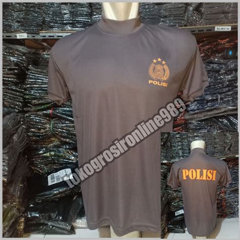 Jual Kaos Polisi Model Kerah Tinggi Shopee Indonesia