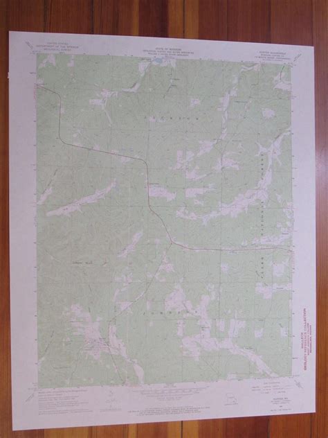 Hunter Missouri 1969 Original Vintage USGS Topo Map 1969 Map