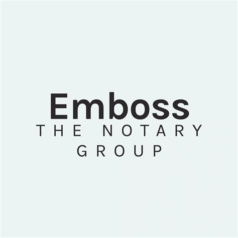 Mobile Notary Public Services | Emboss, The Notary Group