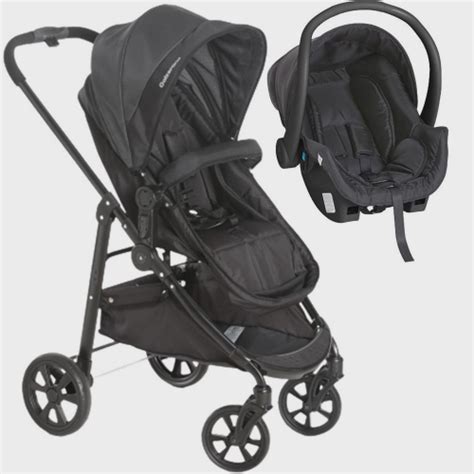 Carrinho Mois S Olympus Bebe Conforto New Black Galzerano Nbl